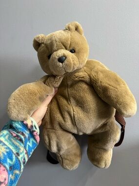 Vintage Teddy Bear Plush Backpack